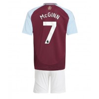 Aston Villa John McGinn #7 Replika babykläder Hemmaställ Barn 2024-25 Kortärmad (+ korta byxor)